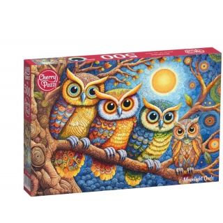 PUZZLE 500 CHERRYPAZZI MOONLIGHT OWLS 20449, 500 element&oacute;w, Puzzle