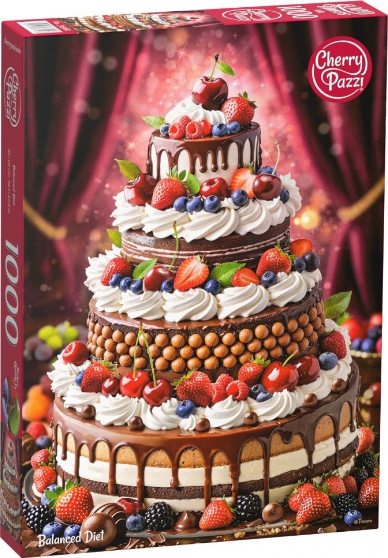 PUZZLE 1000 CHERRYPAZZI BALANCED DIET 31568, 1000 element&oacute;w, Puzzle