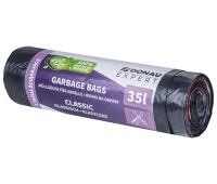 Waste bags DONAU EXPERT, classic, LDPE, with tie tape, 35l, 15 pcs., black