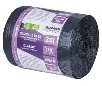 Waste bags DONAU EXPERT, classic, Big Rola XXL, with handles, 35l, 100 pcs., black