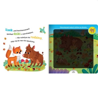 Poszukaj zwierzątek w lesie. Książka z latarką, Edukacyjne, Książeczki