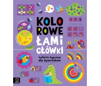 Kolorowe łamigł&oacute;wki. Zadania logiczne 7+, Edukacyjne, Książeczki