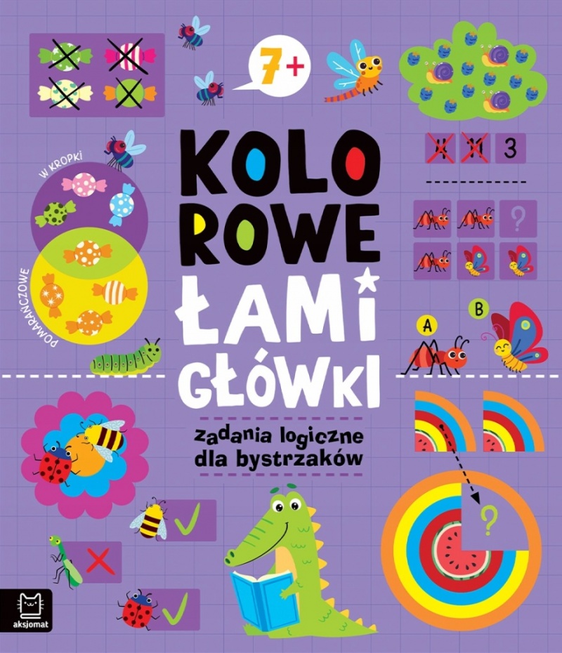 Kolorowe łamigł&oacute;wki. Zadania logiczne 7+, Edukacyjne, Książeczki