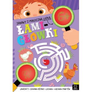 Zabawy z magiczną lupką. ŁAMIGŁ&Oacute;WKI 6+, Edukacyjne, Książeczki