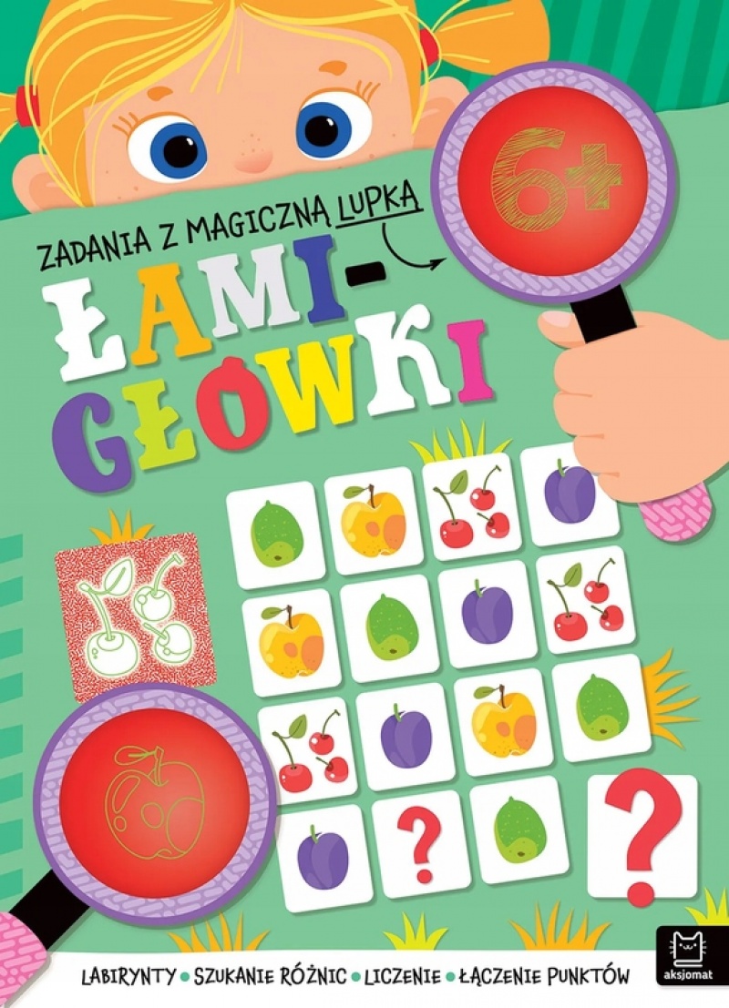 Zadania z magiczną lupką. ŁAMIGŁ&Oacute;WKI 6+, Edukacyjne, Książeczki