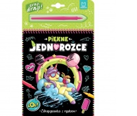 Piękne jednorożce. Zdrapywanka z rysikiem, Zdrapywanki, Książeczki