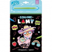 Szalone lamy. Zdrapywanka z rysikiem, Zdrapywanki, Książeczki
