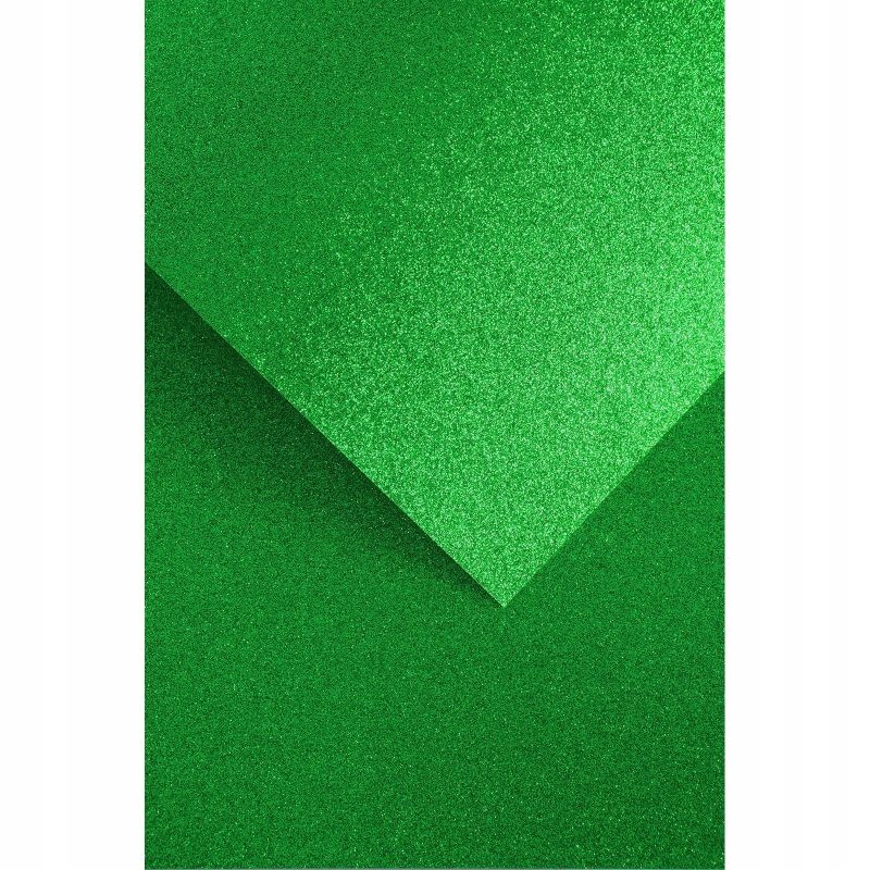 KARTON BROKATOWY ZIELONY A4 250gr.5ark., Scrapbooking, Art. kreatywne