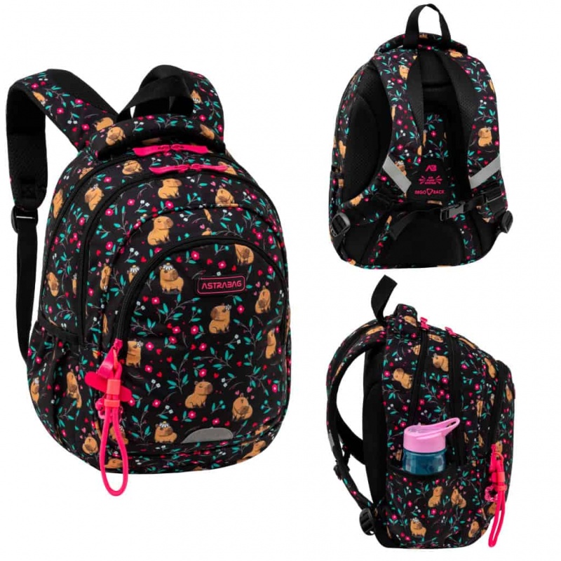 Plecak ASTRABAG FLOWER CAPY, AB330, Plecaki, Tekstylia