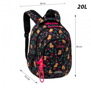 Plecak ASTRABAG FLOWER CAPY, AB330, Plecaki, Tekstylia