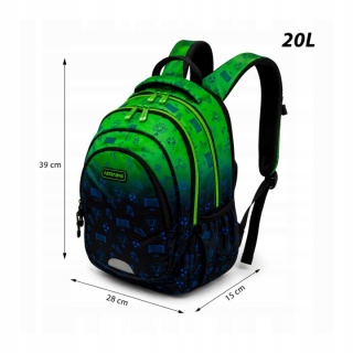 Plecak ASTRABAG OMBRE FOOTBALL, AB330, Plecaki, Tekstylia