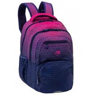 Plecak ABAG HEXAGON PINK OMBRE, AB200, Plecaki, Tekstylia