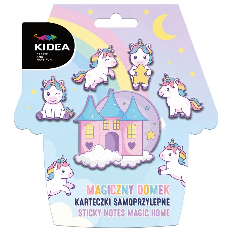 KARTECZKI SAMOPRZYLEPNE MAGICZNY DOMEK KIDEA, Karteczki samoprzylepne, Galanteria papiernicza