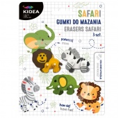 GUMKI DO MAZANIA SAFARI 3szt.KIDEA