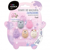 GUMKI DO MAZANIA ZAPACHOWE HELLO 5szt.KIDEA, Gumki, Art. do pisania i korygowania
