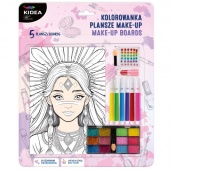 KOLOROWANKA PLANSZE MAKE-UP KIDEA, Kolorowanki, Książeczki