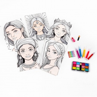 KOLOROWANKA PLANSZE MAKE-UP KIDEA, Kolorowanki, Książeczki
