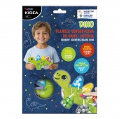 PLANSZA SENSORYCZNA DO NAUKI LICZENIA DINO KIDEA, Edukacyjne, Zabawki