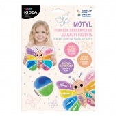 PLANSZA SENSORYCZNA DO NAUKI LICZENIA MOTYL KIDEA, Edukacyjne, Zabawki