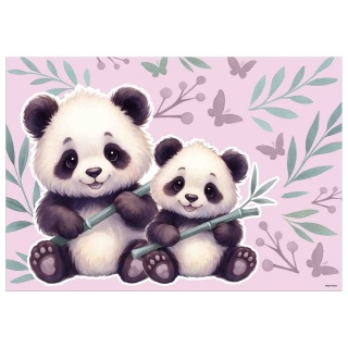 PODKŁAD OKLEJANY PANDA 11, Podkłady na biurko, Galanteria biurowa