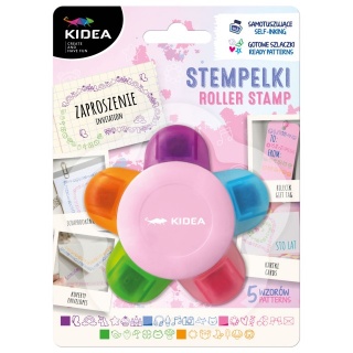 STEMPELKI 5 WZOR&Oacute;W KWIAT KIDEA, Stemple, akcesoria, Art. kreatywne