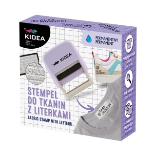 STEMPEL DO TKANIN Z LITERKAMI KIDEA, Stemple, akcesoria, Art. kreatywne