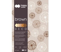 Blok Hobby Deco Brown 170g.A4 20ark.5 kol.H.COLOR, Scrapbooking, Art. kreatywne