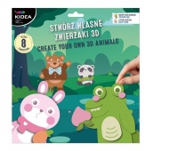 STW&Oacute;RZ WŁASNE ZWIERZAKI 3D 8 WZOR&Oacute;W KIDEA, Kreatywne, Zabawki