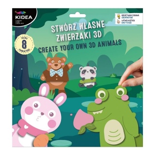 STW&Oacute;RZ WŁASNE ZWIERZAKI 3D 8 WZOR&Oacute;W KIDEA, Kreatywne, Zabawki