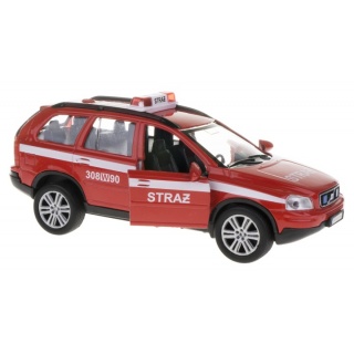 STRAŻ POŻARNA VOLVO 14CM., Pojazdy, Zabawki