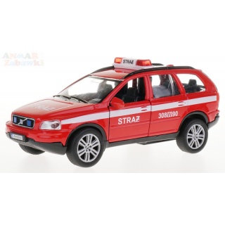 STRAŻ POŻARNA VOLVO 14CM., Pojazdy, Zabawki