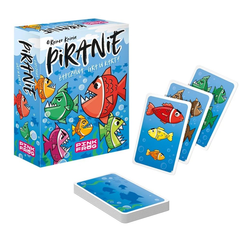 GRA KARCIANA PINK FROG-PIRANIE !, Karty, Gry