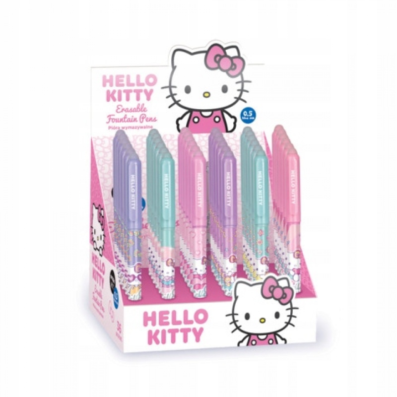 PI&Oacute;RO WIECZNE WYMAZYWALNE PINK HELLO KITTY, Pi&oacute;ra wieczne, Art. do pisania i korygowania