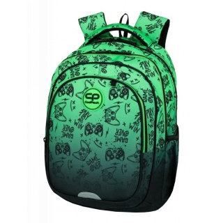 CP PLECAK SZKOLNY FAST GAME OVER GRADIENT GREEN, Plecaki, Tekstylia