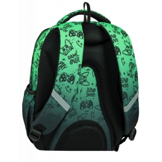 CP PLECAK SZKOLNY FAST GAME OVER GRADIENT GREEN, Plecaki, Tekstylia