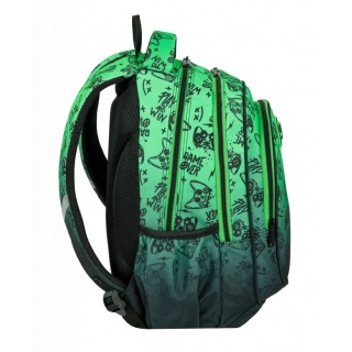 CP PLECAK SZKOLNY FAST GAME OVER GRADIENT GREEN, Plecaki, Tekstylia