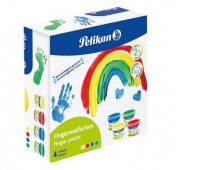 FARBY DO MALOWANIA PALACAMI 4 KOL.BASIC, Farby, Plastyka