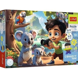 Puzzle - "70" - Connect Luck, 70 element&oacute;w, Puzzle