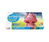 MODELINA 10KOL. FLUOR., Modelina, Plastyka