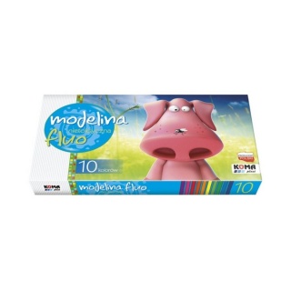 MODELINA 10KOL. FLUOR., Modelina, Plastyka