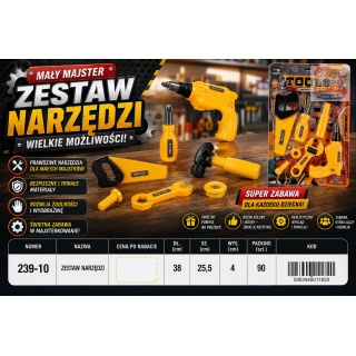 ZESTAW NARZĘDZI 239-10 IMP, Dla chłopca, Zabawki