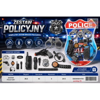 ZESTAW POLICYJNY 24-5 IMP, Dla chłopca, Zabawki