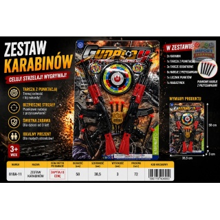 ZESTAW Z PISTOLETEM 818A-11-2 IMP, Dla chłopca, Zabawki