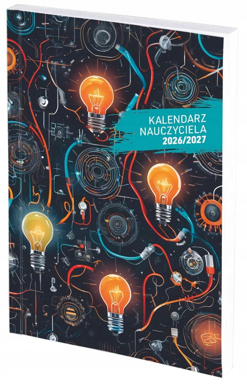Kal nauczyciela A5 tyg PCV bezbarwny 26/27, Nauczyciela i akademickie, Kalendarze