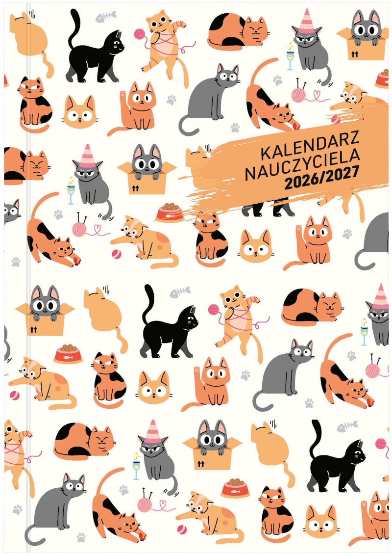 Kal nauczyciela B6 tyg PCV bezbarwny 26/27, Nauczyciela i akademickie, Kalendarze