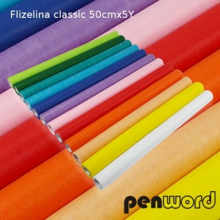FLIZELINA CLASSIC MIX KOLOR&Oacute;W 50cmx5y, Flizelina, Art. kreatywne