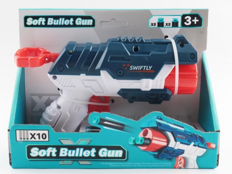 Pistolet na pociski SOFT 1203, Dla chłopca, Zabawki