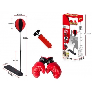 Gruszka do boksowania 106 cm + rękawice + pompka, Sport i rekreacja, Zabawki