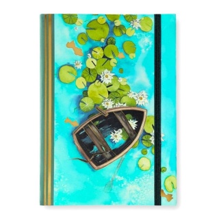 Notatnik WINGS Planeta 088 A5 80K linie NARCISSUS, Notatniki, Zeszyty i bloki