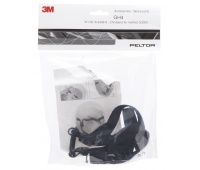 3-point chin strap for safety helmet 3M (GH4), black